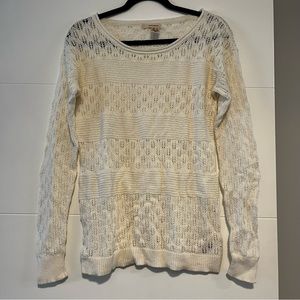 DKNY | Crochet-Style Knit Sweater